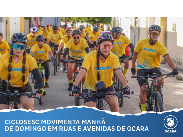 Prefeitura realiza pesseio ciclístico em parceria com o Sesc